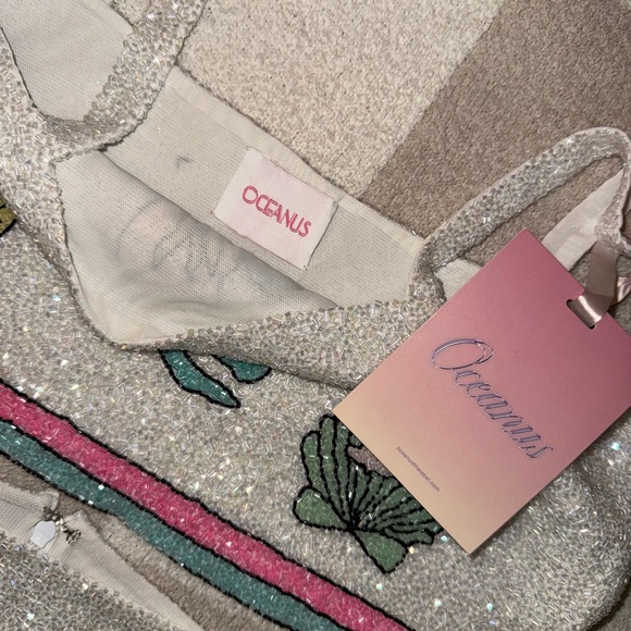 Oceanus Seashell Embroidered Two-Piece Set - Picture 6 of 11